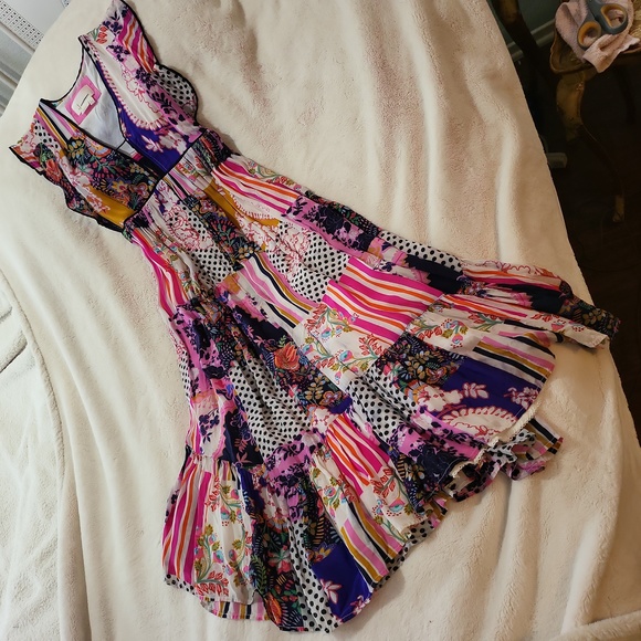Gorgeous Anthropologie Patch Work Dress - Picture 3 of 4